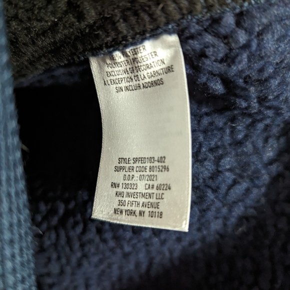 New Spyder men's S knit jacket with plush Sherpa lining - Picture 8 of 8